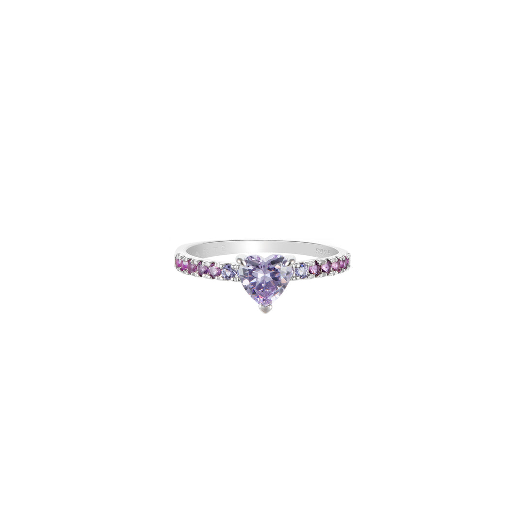 SPRINKLES Pavé Solitaire Ring