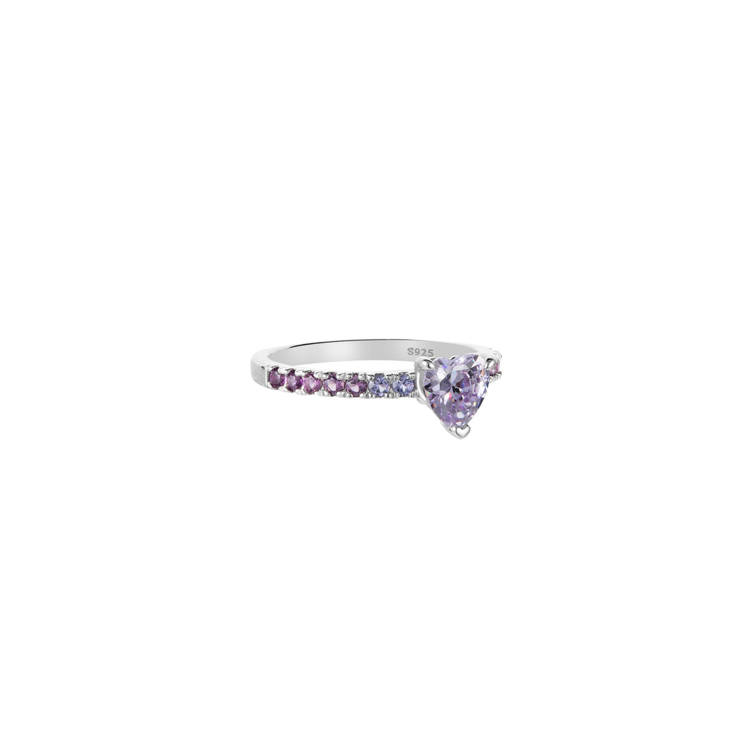 SPRINKLES Pavé Solitaire Ring