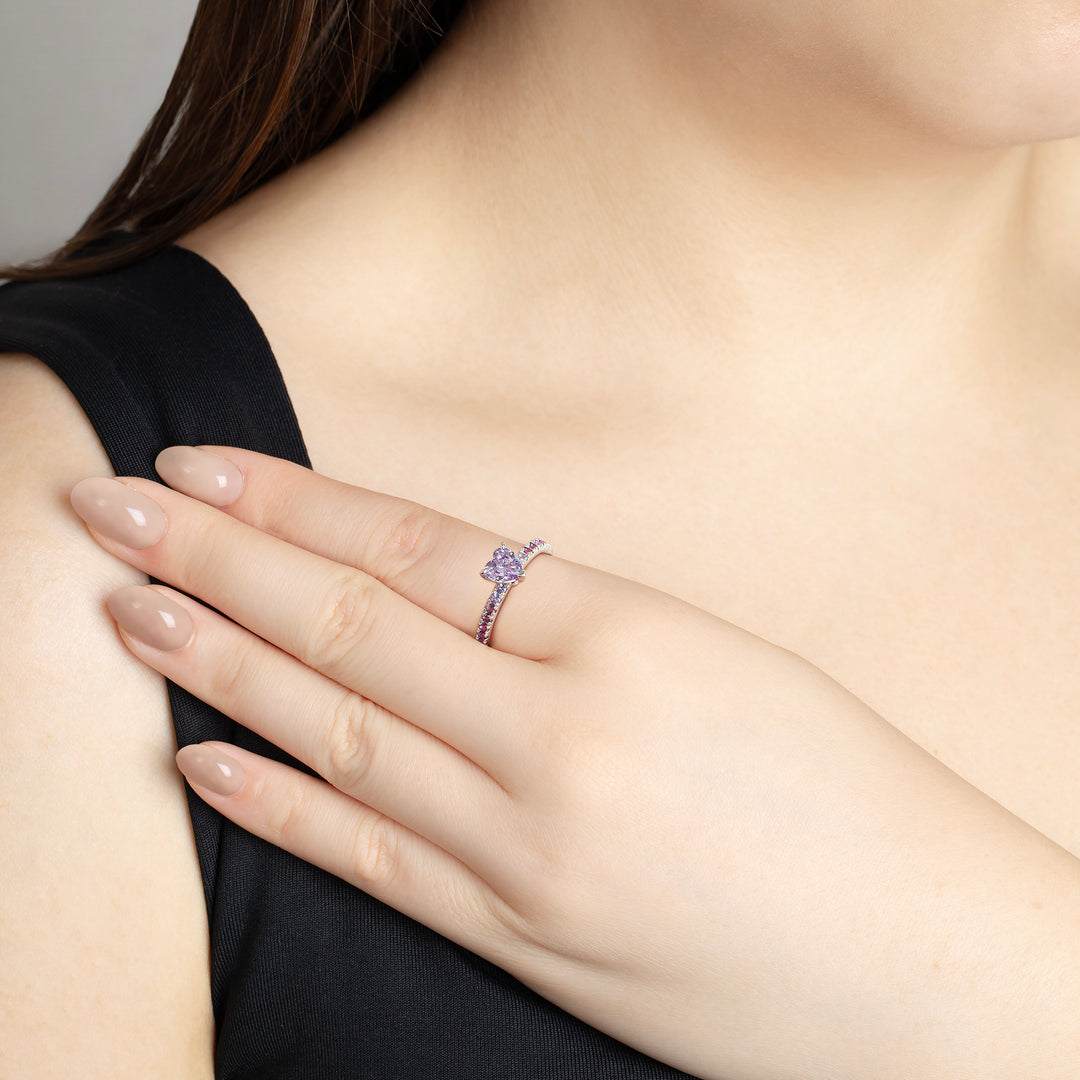 SPRINKLES Pavé Solitaire Ring