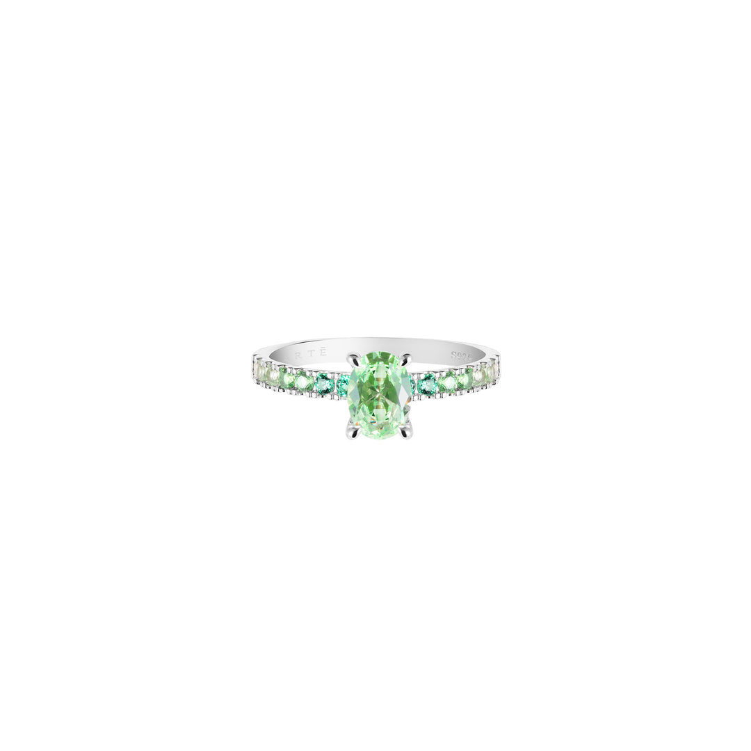 SPRINKLES Pavé Solitaire Ring