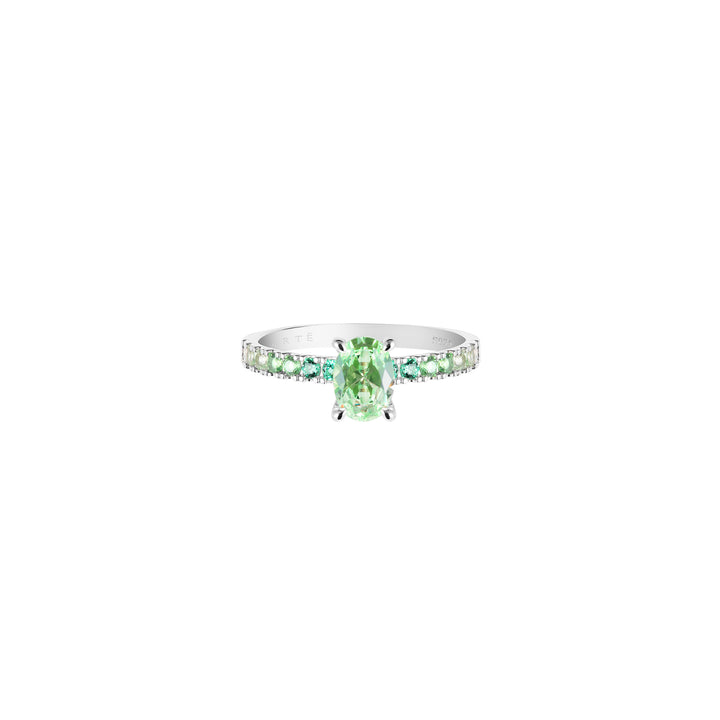 SPRINKLES Pavé Solitaire Ring