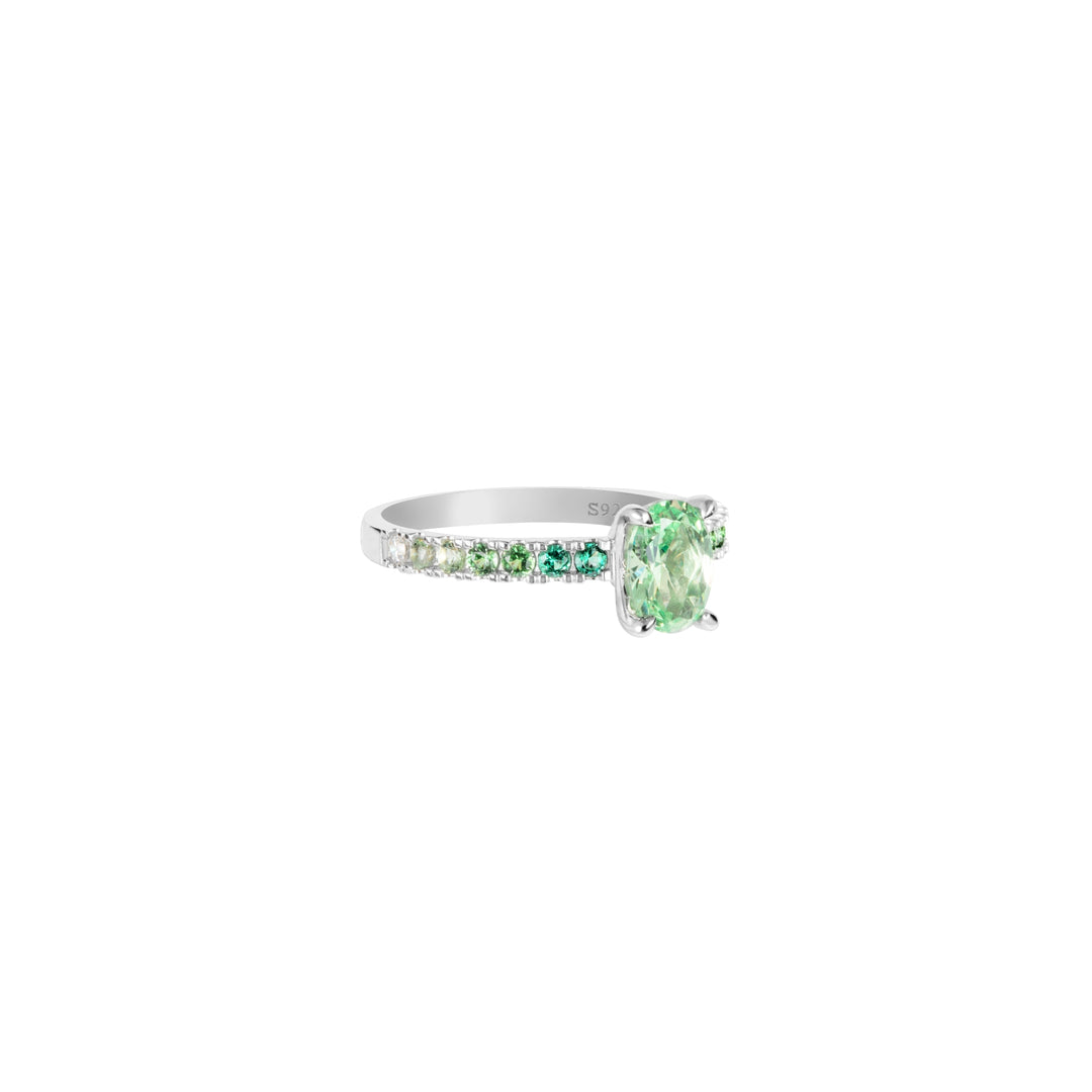 SPRINKLES Pavé Solitaire Ring