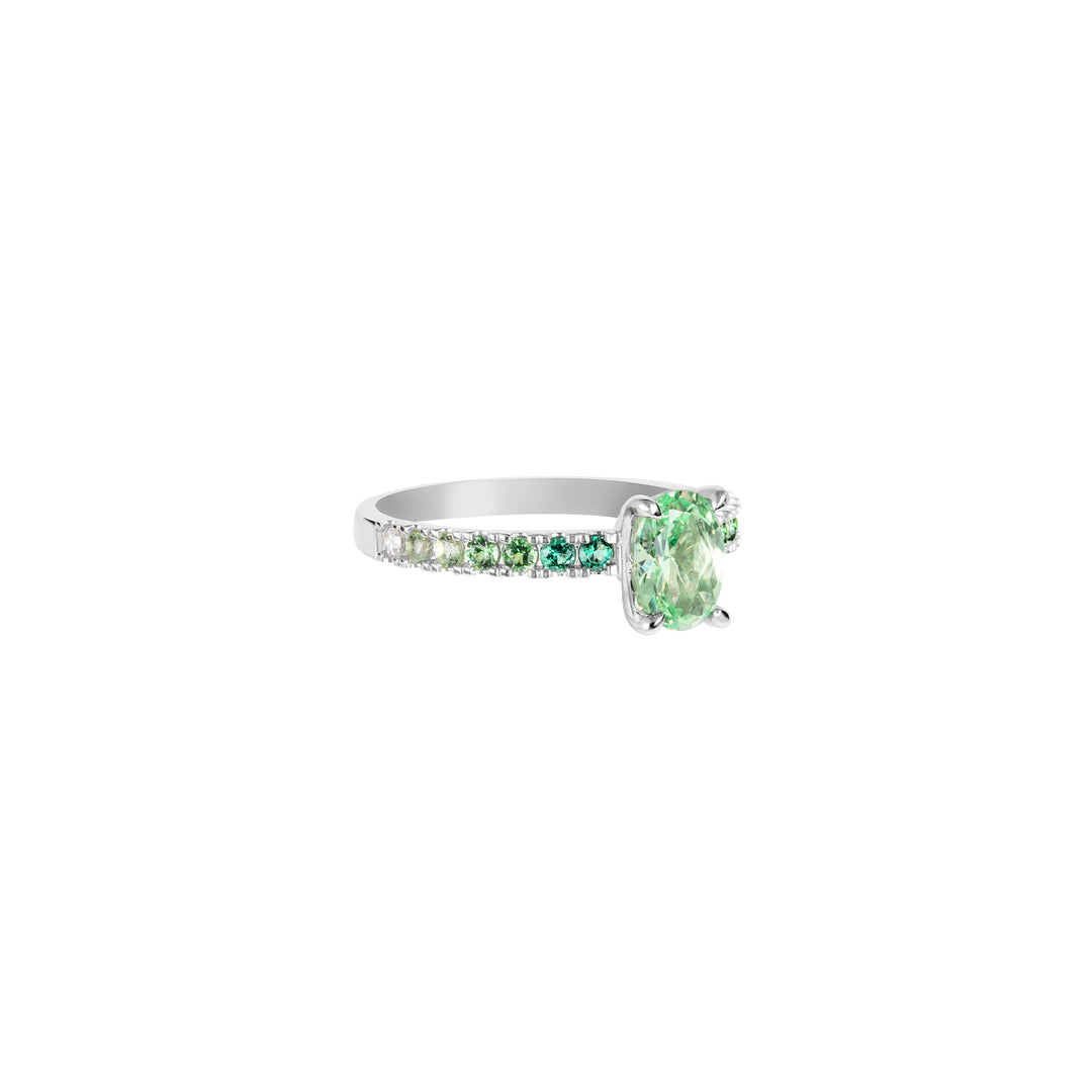 SPRINKLES Pavé Solitaire Ring