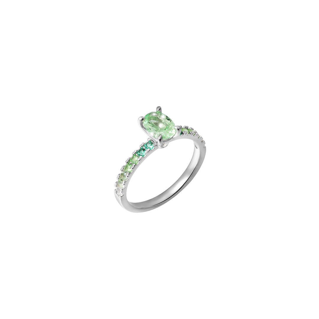 SPRINKLES Pavé Solitaire Ring