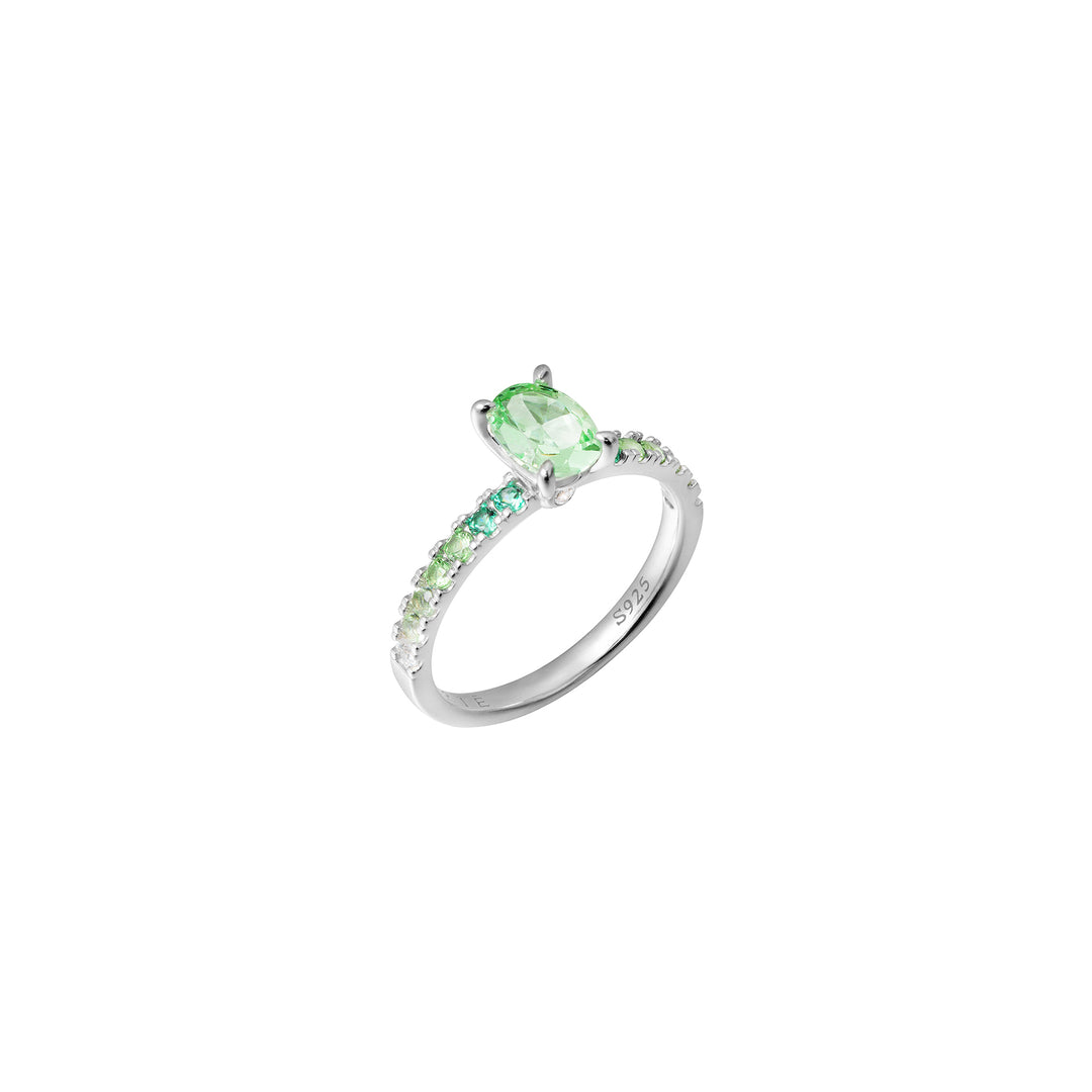 SPRINKLES Pavé Solitaire Ring