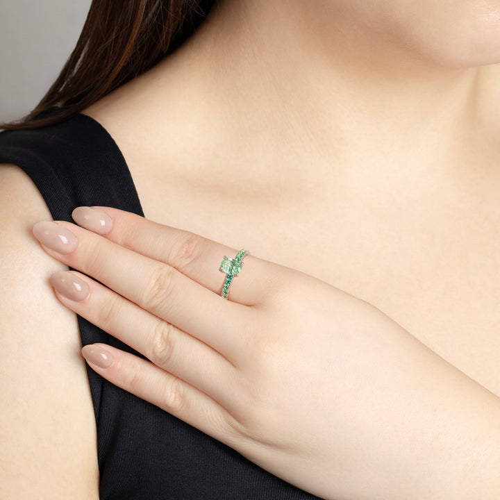 SPRINKLES Pavé Solitaire Ring