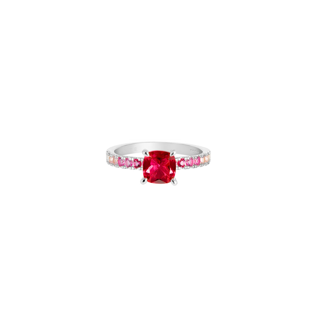 SPRINKLES Pavé Solitaire Ring