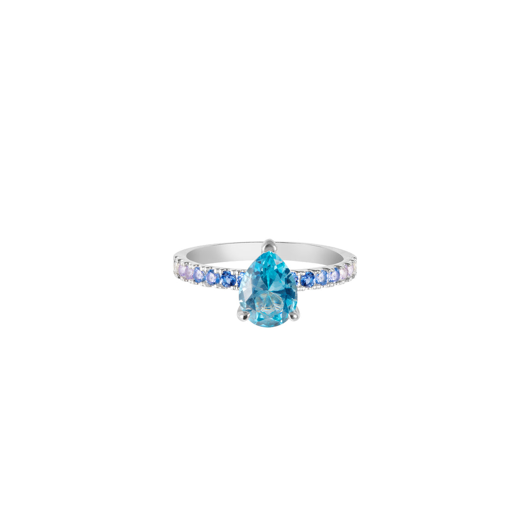 SPRINKLES Pavé Solitaire Ring