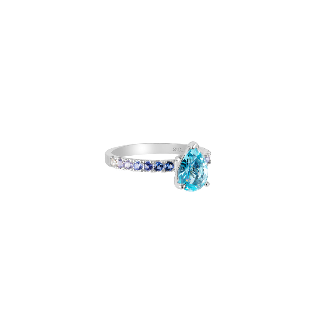 SPRINKLES Pavé Solitaire Ring