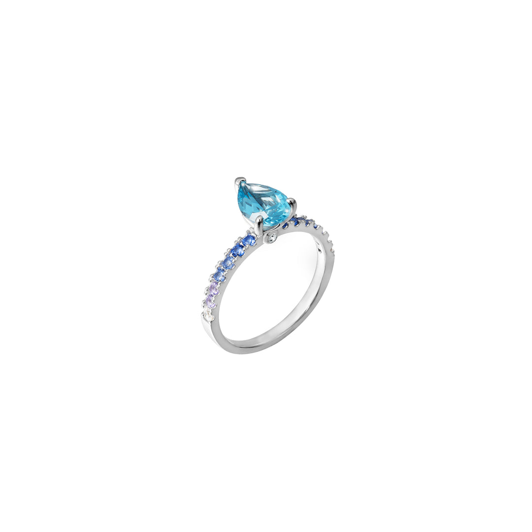 SPRINKLES Pavé Solitaire Ring