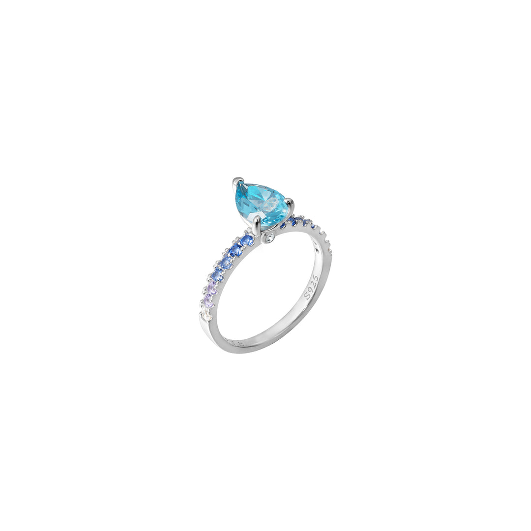 SPRINKLES Pavé Solitaire Ring