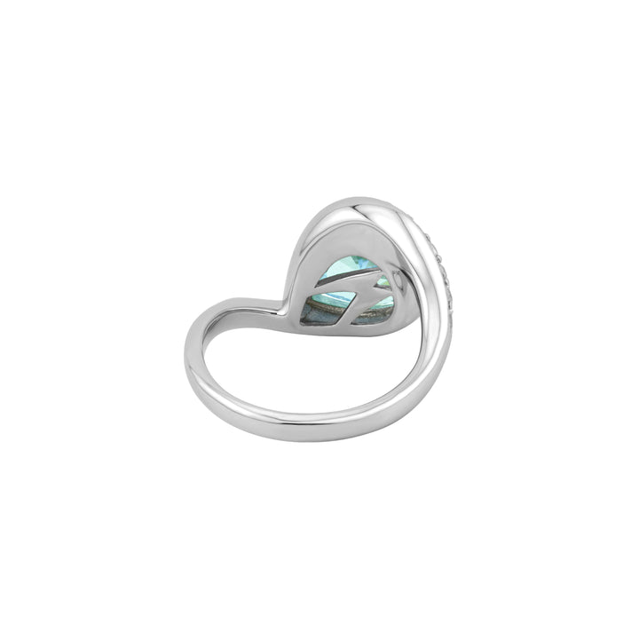 SIERRA Pavé Contour Pear-shaped Solitaire Ring - ARTĒ Madrid