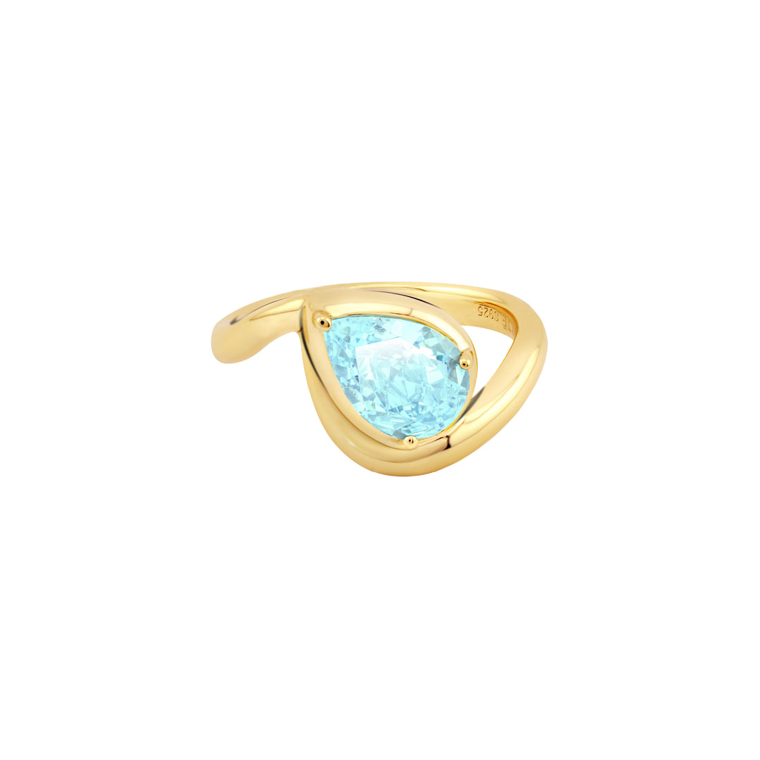 SIERRA Contour Pear-shaped Solitaire Ring - ARTĒ Madrid