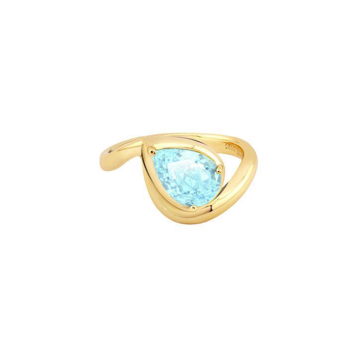 SIERRA Contour Pear-shaped Solitaire Ring - ARTĒ Madrid