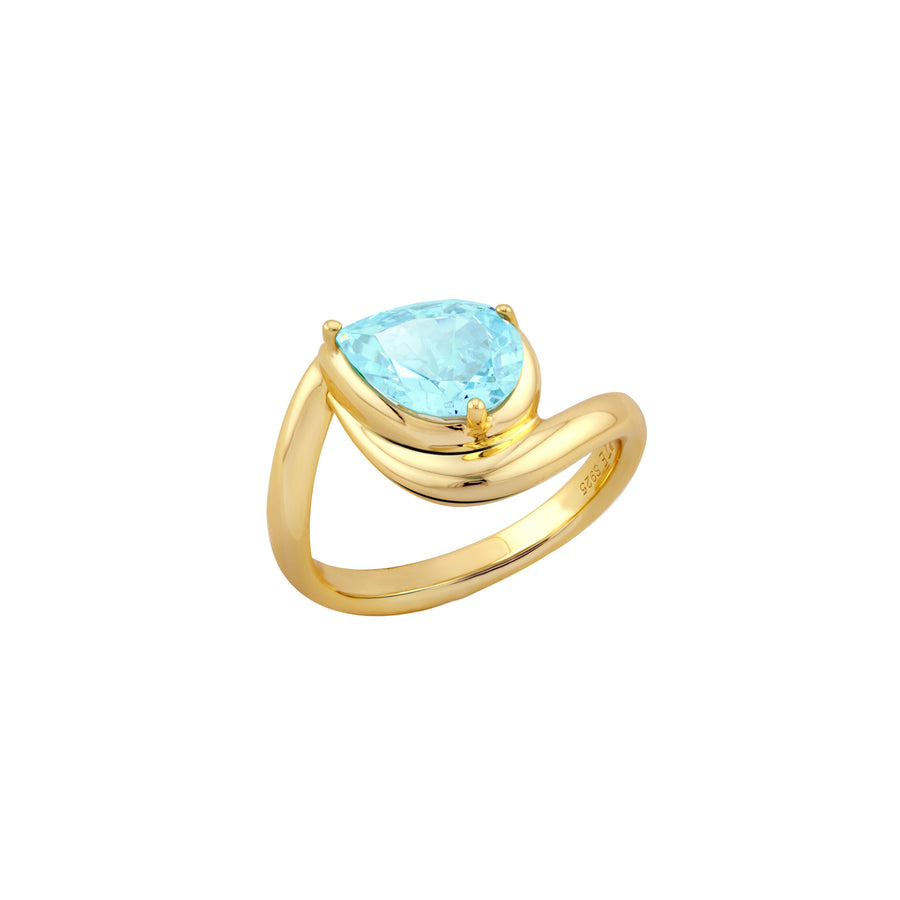 SIERRA Contour Pear-shaped Solitaire Ring - ARTĒ Madrid