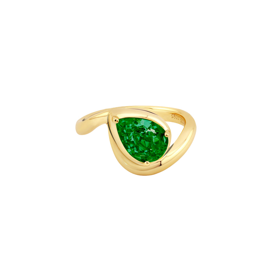 SIERRA Contour Pear-shaped Solitaire Ring - ARTĒ Madrid