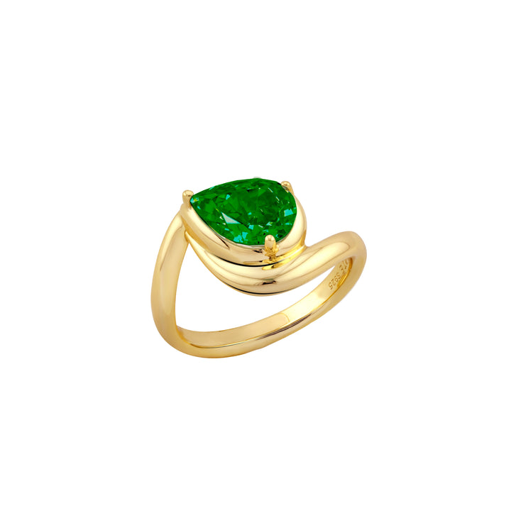 SIERRA Contour Pear-shaped Solitaire Ring - ARTĒ Madrid