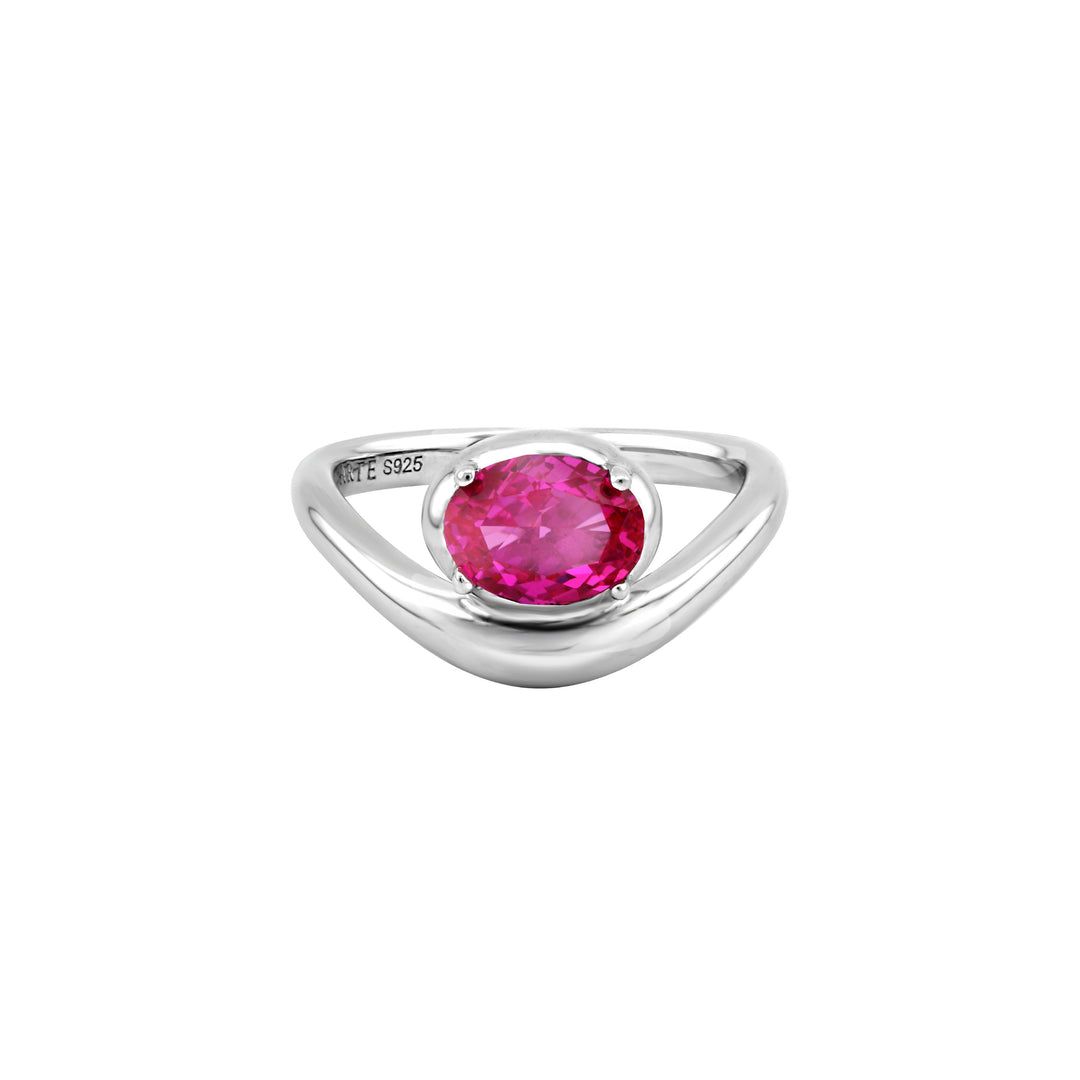 SIERRA Contour Oval Solitaire Ring - ARTĒ Madrid