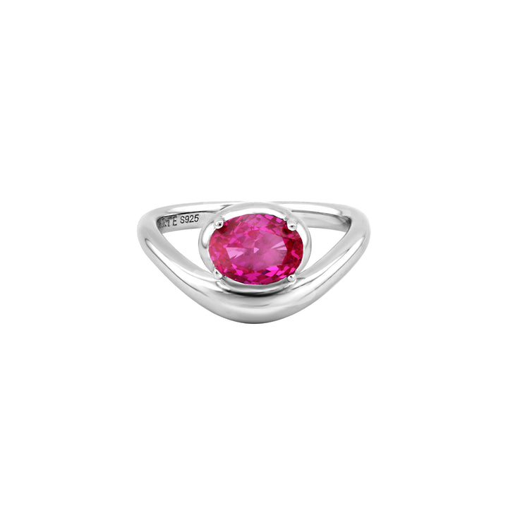 SIERRA Contour Oval Solitaire Ring - ARTĒ Madrid
