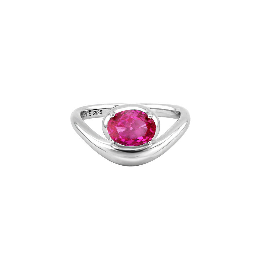 SIERRA Contour Oval Solitaire Ring - ARTĒ Madrid