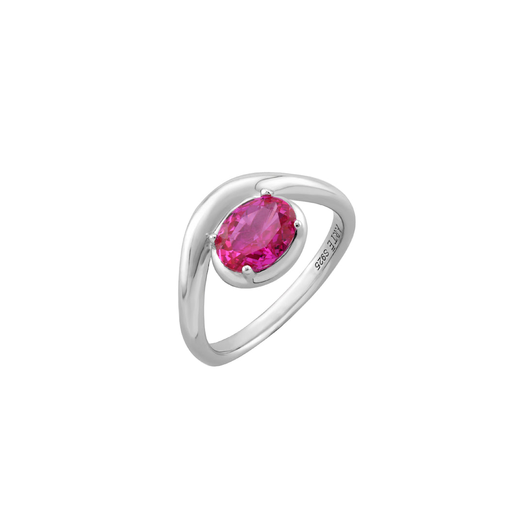 SIERRA Contour Oval Solitaire Ring - ARTĒ Madrid
