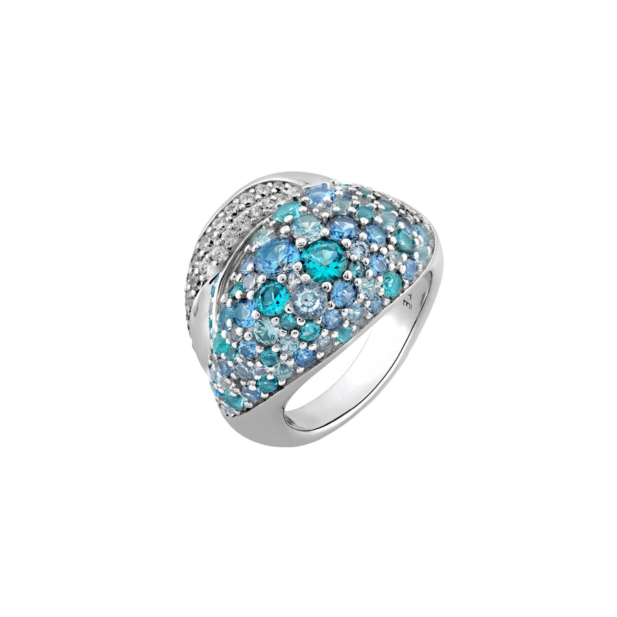 SIERRA Pavé Open Dome Ring - ARTĒ Madrid