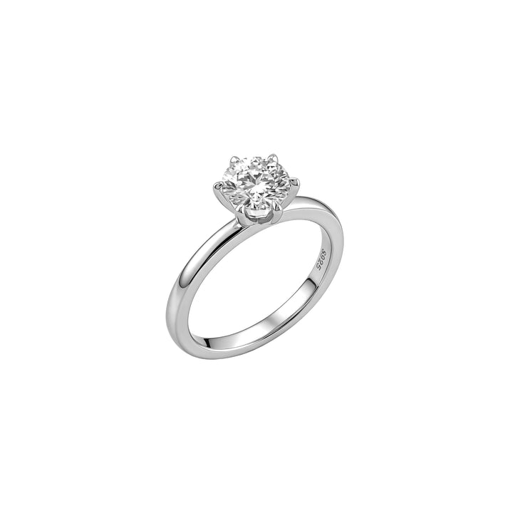 SIMPLE Round Solitaire Ring