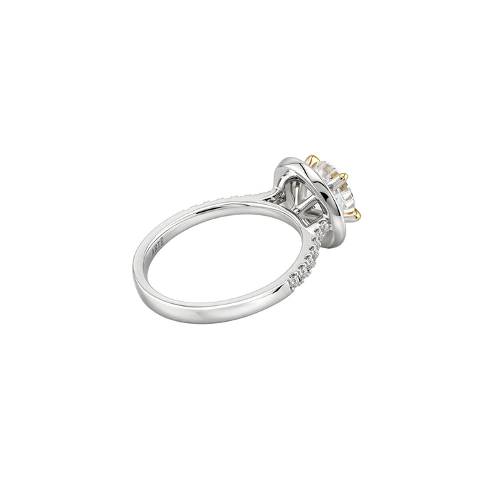 SIMPLE Round Cathedral Pavé Ring