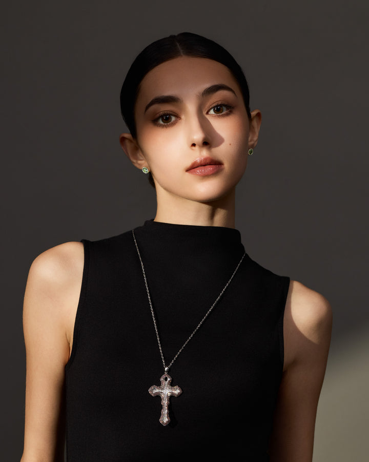CRUZ Gothic Cross Pendant Necklace