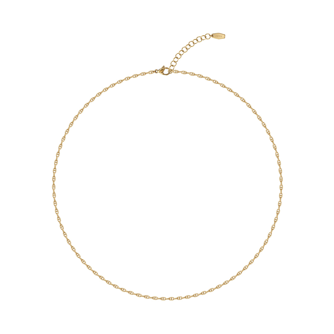 Stainless Steel Chain Necklace - Gold (45cm)