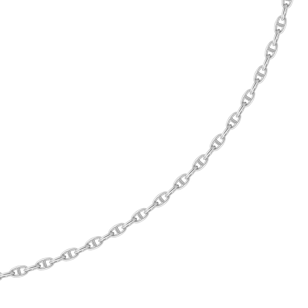 Stainless Steel Chain Necklace - Silver (45cm)