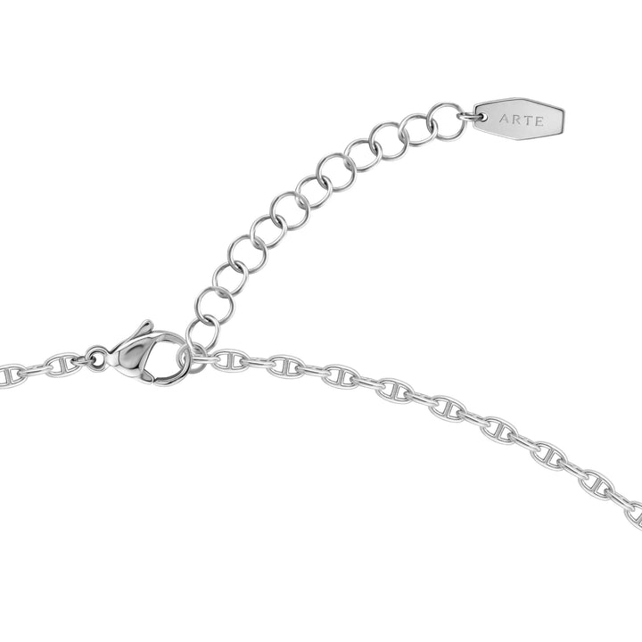 Stainless Steel Chain Necklace - Silver (45cm)