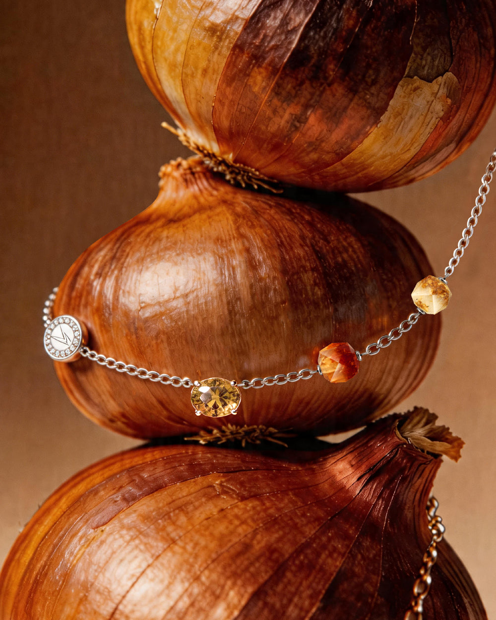 Beads of Gratitude Necklace - Champagne Orange - ART? Madrid