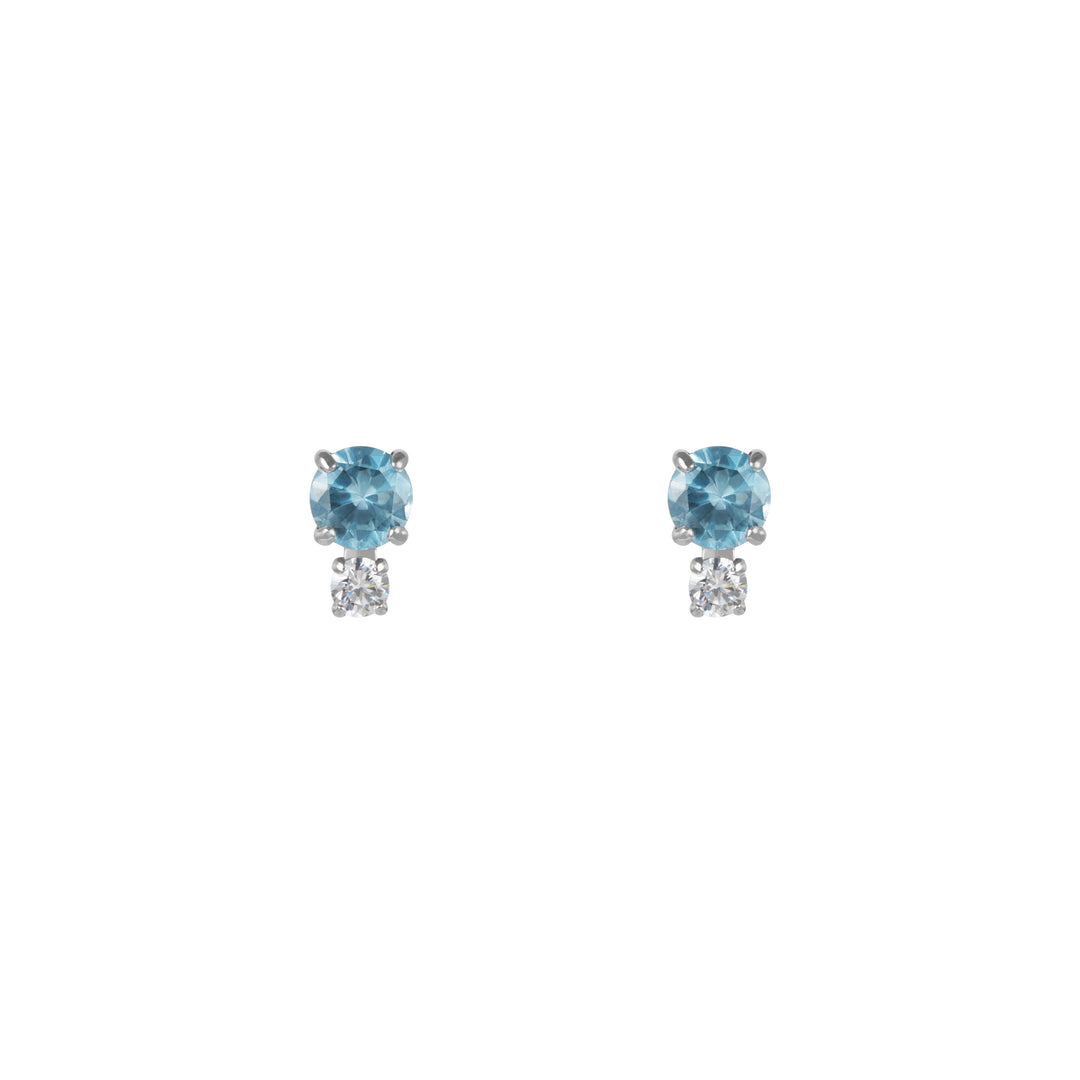 ARTĒ Duo Earrings - Topaz Sky Blue