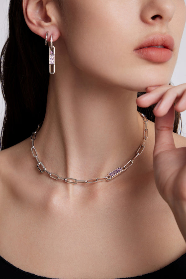 TOGGLE Convertible Double Hoop Earrings with Reversible Drop Charms - ARTĒ Madrid