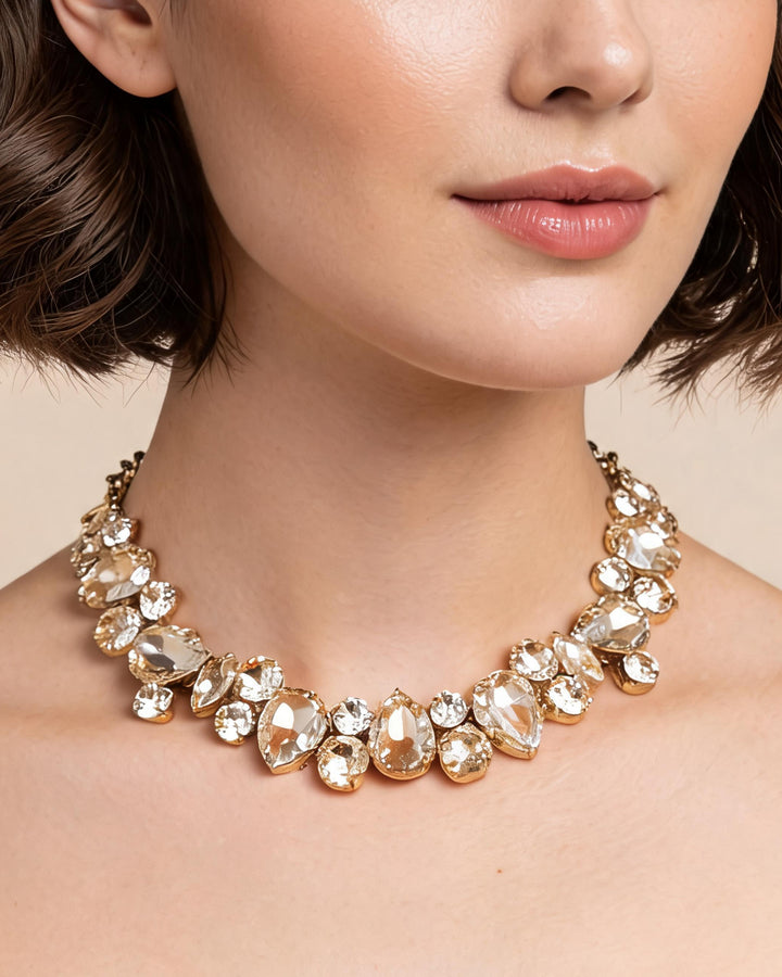 PET IT ON Cluster Necklace - Honey Citrine Yellow - ARTĒ Madrid