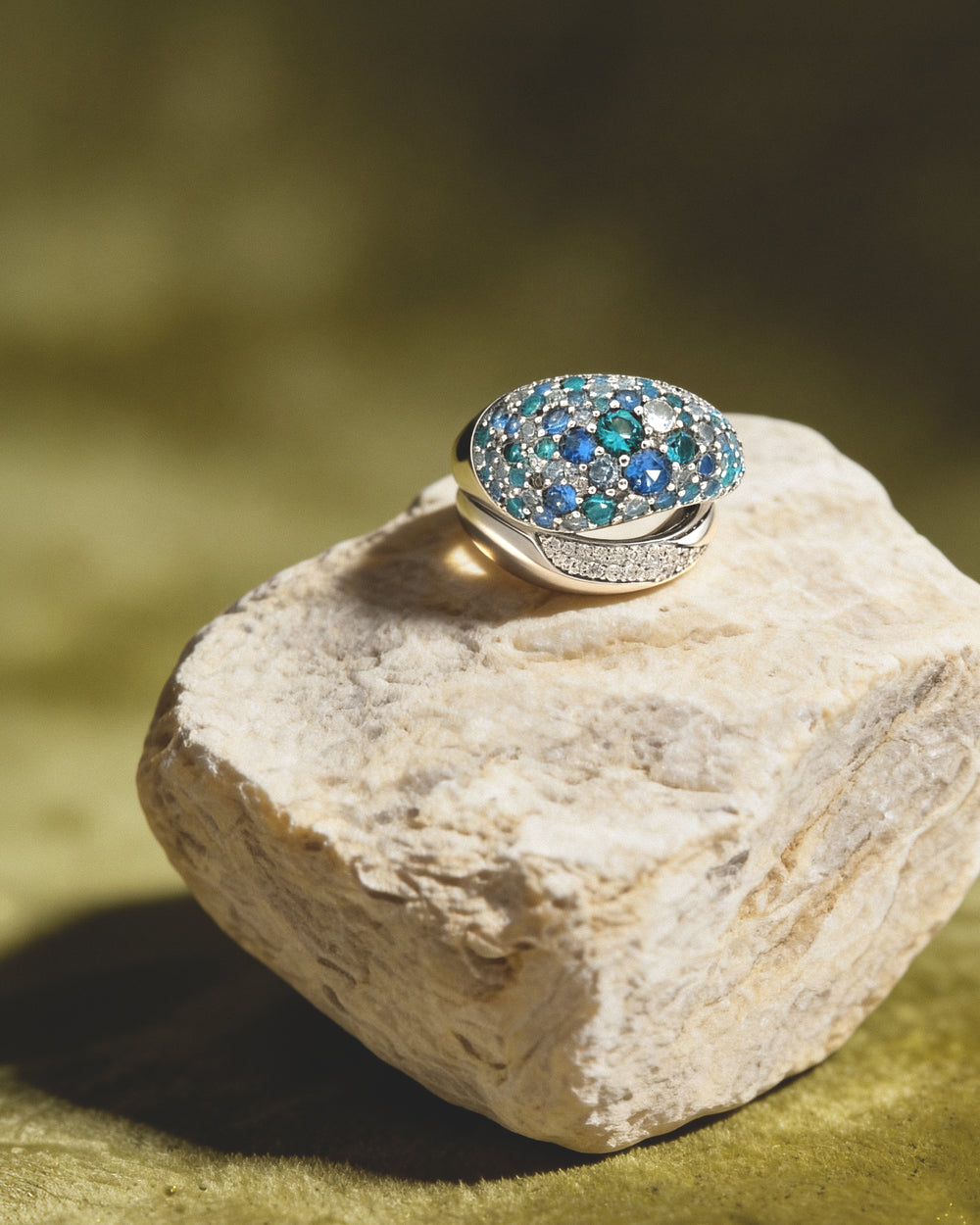 SIERRA Pavé Open Dome Ring - ARTĒ Madrid