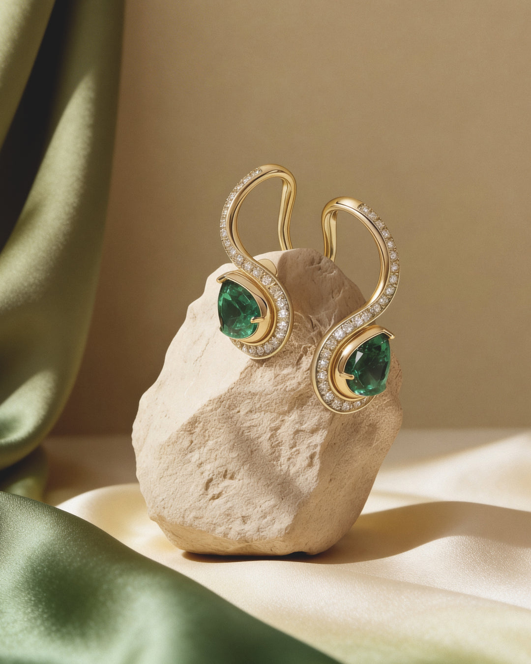 SIERRA Pavé Contour Climber Earrings - ARTĒ Madrid