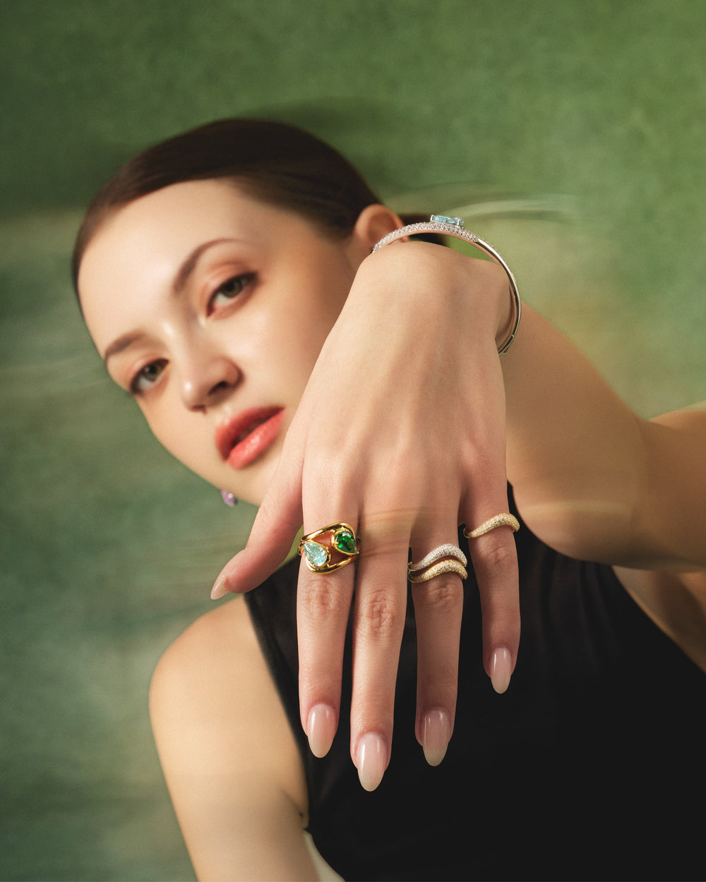 SIERRA Pavé Contour Nesting Ring - ARTĒ Madrid