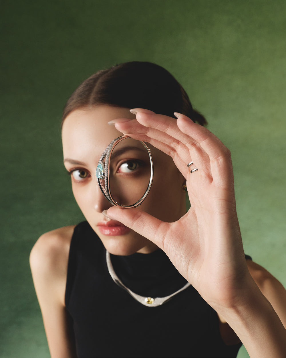 SIERRA Pavé Contour Bangle - ARTĒ Madrid