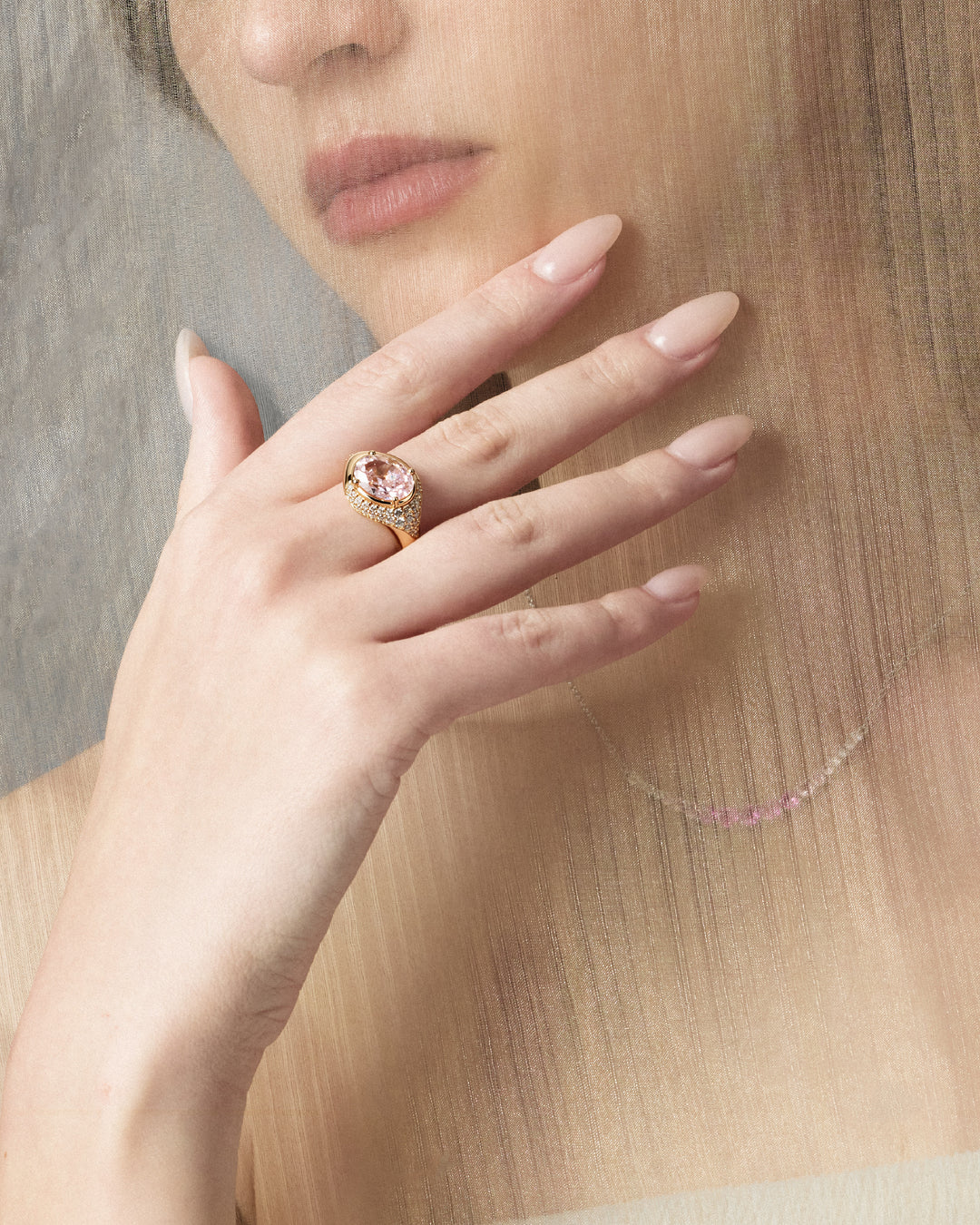 SIERRA Pavé Contour Statement Ring - ARTĒ Madrid