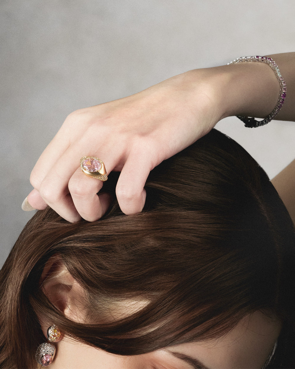 SIERRA Pavé Contour Convertible Stud Earrings with Drop Pendants - ARTĒ Madrid