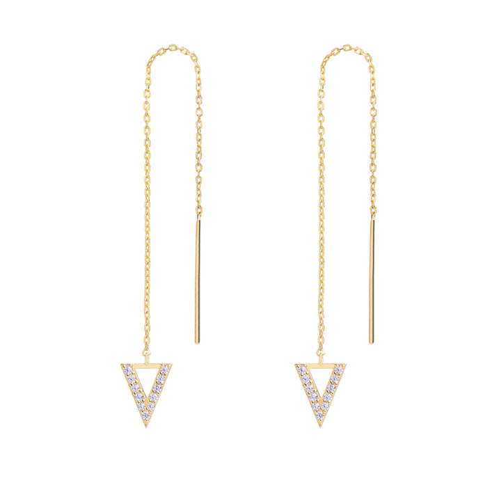 Reversed A  Collection Simple V Series Earrings - ARTE Madrid