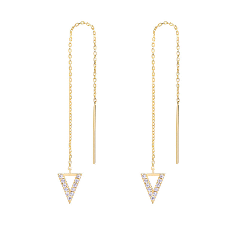 Reversed A  Collection Simple V Series Earrings - ARTE Madrid