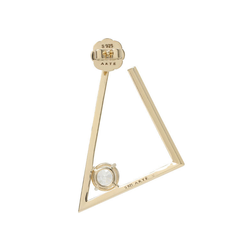 Fancy 120V Collection Petit Triangle Earring - Single Earring - ARTE Madrid