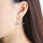 Fancy 120V Collection Cross Earring - Single Earring