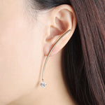 Fancy 120V Collection Curve A Earring - Single Earring