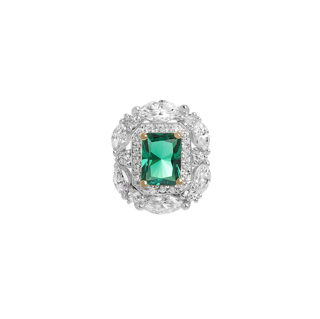 ALWAYS Mesmerizing Emerald Green Brooch - ARTE Madrid