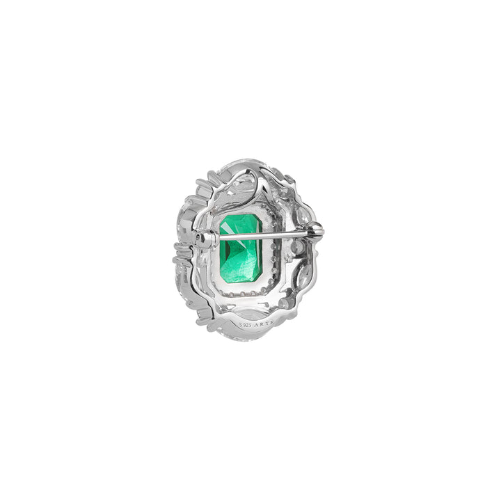ALWAYS Mesmerizing Emerald Green Brooch - ARTE Madrid