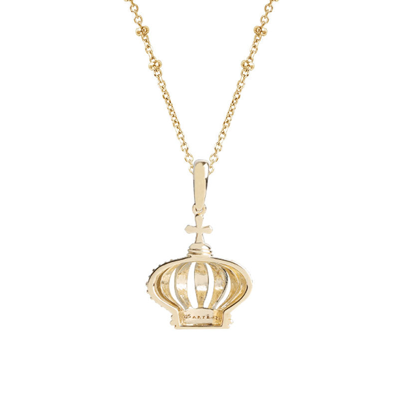 A to Z Small Crown Necklace